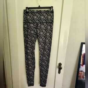 Lululemon Leggings Black White Speckled